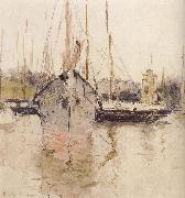 Berthe Morisot The Boat France oil painting artist
